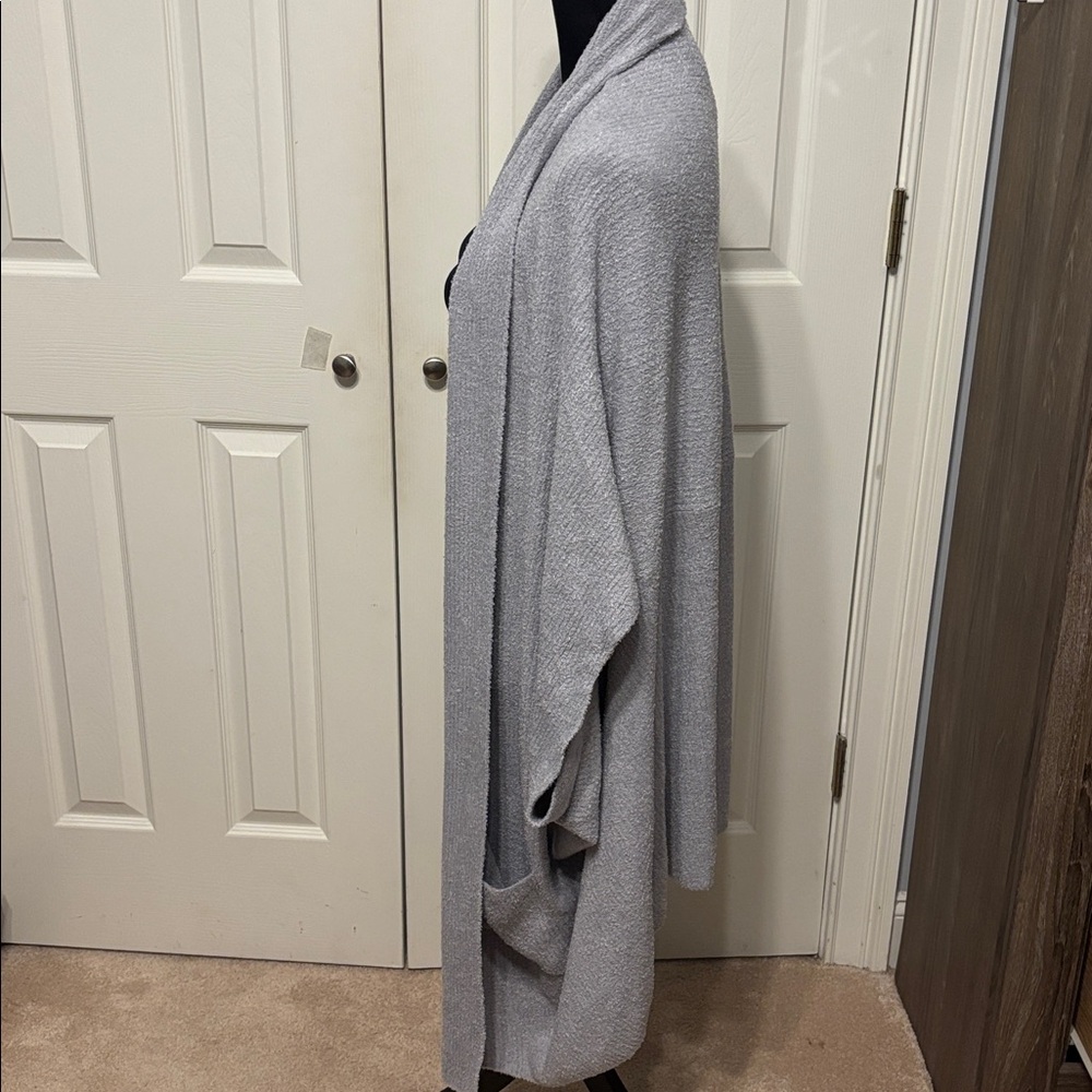 Barefoot Dreams CozyChic Lite Ribbed Shawl Collar  Wrap Plus - Picture 8 of 11
